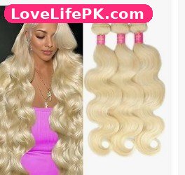 613 Body Wave Blonde Human Hair Bundles 22 24 26 Inch