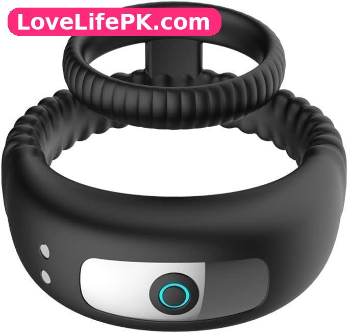Black App Vibrating Cock Rings