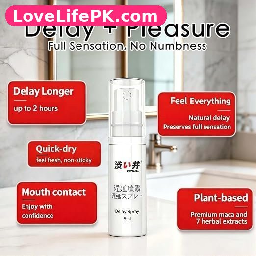 DRYWELL Herbal Delay Spray for Men – 5ml Pocket Size