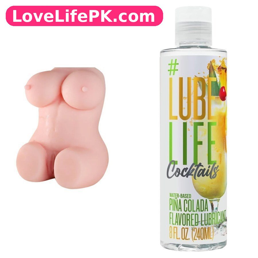 Female Torso Sex Doll + Lube Life Cocktails Lubricant Combo