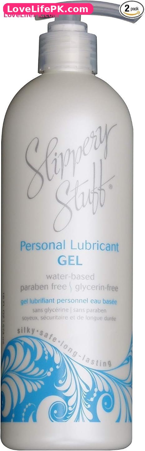 Slippery Stuff Gel Personal Lubricant – Thicker Water-Based Gel, Pack of 2