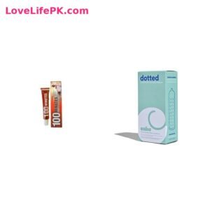 100 Minutes Power Delay Cream + Cake Ribbed Condoms Combo