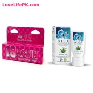 18 Again Vaginal Shrink Cream + Aloe Cadabra Personal Lubricant Combo