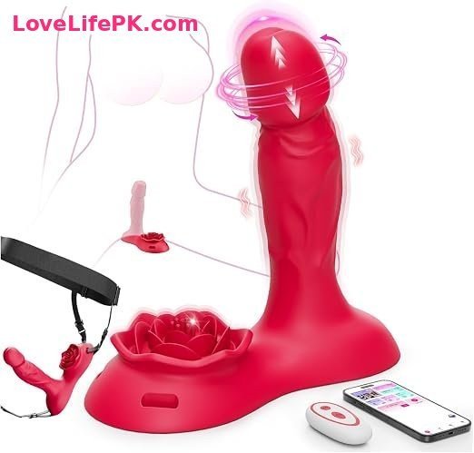 3-in-1 Rose G-Spot Wearable Vibrator with App Control
