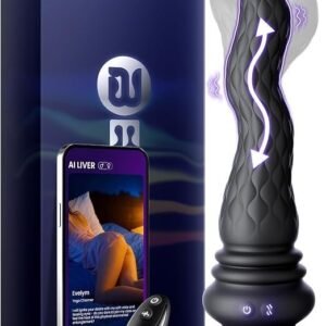 3-in-1 Wriggling Prostate Massager with Wave Motion, Vibration, Remote Control & Suction Cup