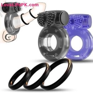 5-Pack Silicone Vibrating Penis Rings for Couples and Solo Use