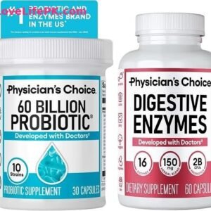 60 Billion CFU Probiotic and Digestive Enzymes Bundle for Gut Health