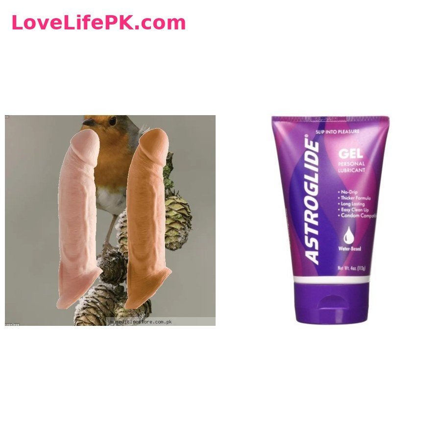 9 Inch Realistic Dildo + Astroglide Gel Personal Lubricant Combo