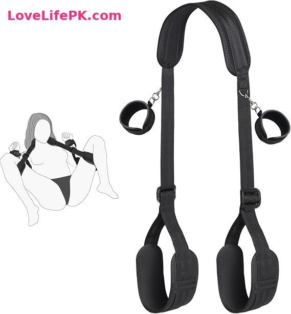 Adjustable BDSM Restraint Straps with Removable Handcuffs for Couples