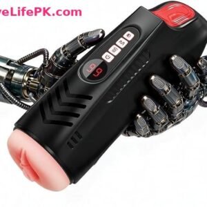 Adjustable Realistic Male Masturbator with Heating Function – Hands-Free Pocket Stroker, Black (Model H5762)
