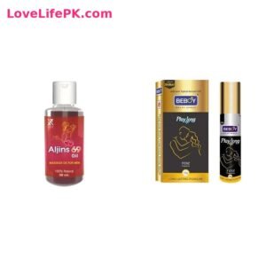 Aljins 69 Massage Oil for Men + Beboy Delay Spray Combo