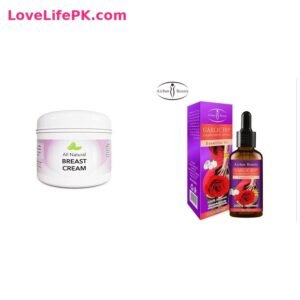 All Natural Breast Cream + Garlic Hip Enlargement Oil Combo