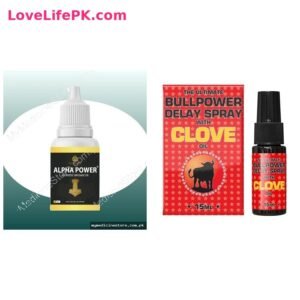 Alpha Power Oil + Bullpower Delay Spray with Clove Oil Combo