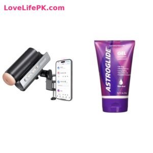 App Control Automatic Masturbator + Astroglide Gel Personal Lubricant Combo
