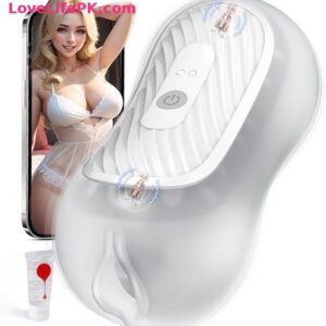 Smart APP-Controlled Male Masturbator with Dual Motors, 8 Vibration Modes and Adjustable Suction