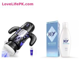 Automatic Handle Masturbator + K-Y Silicone Lubricant Combo
