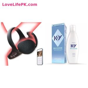 Black App Couples Vibrator + K-Y Silicone Lubricant Combo