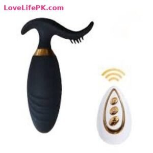 Black Curved Prostate Vibrator with Remote