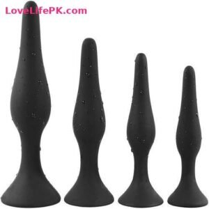 Black Graduated Butt Plug Set
