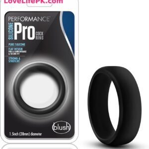 Black Silicone Pro Cock Ring