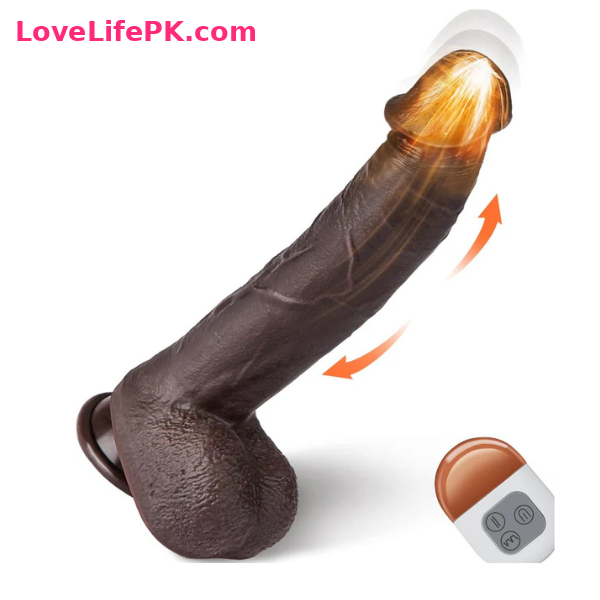 Dark Vibrating Dildo with Remote