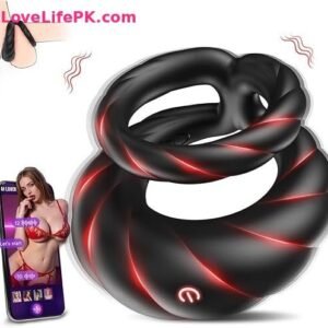 Double Vibrating Penis Ring with 10 Vibration Modes – Silicone Design