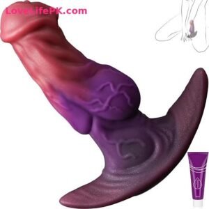 Fantasy Silicone Knot Anal Plug Trainer with Curved T-Bar Base – 4.68 Inch
