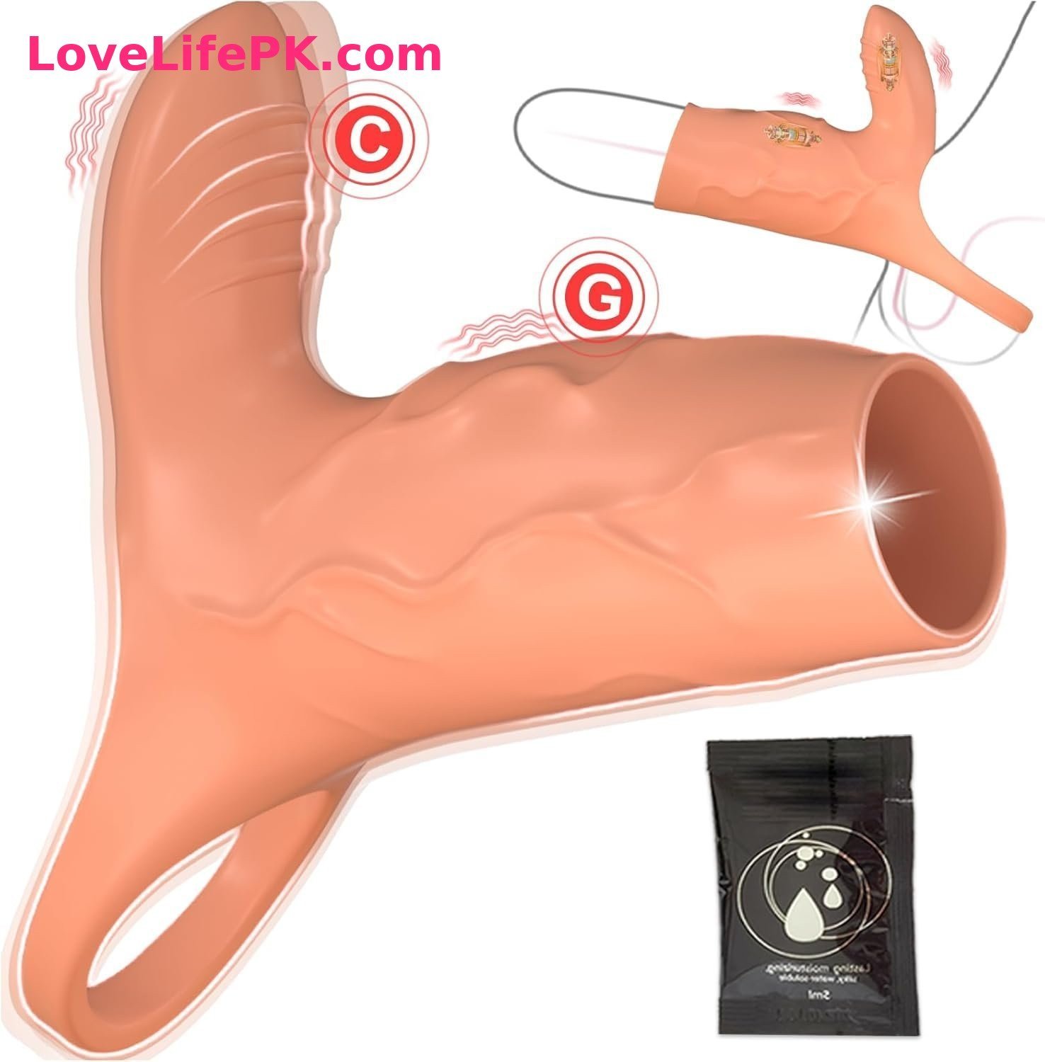 Flesh G-Spot Strap-On Dildo