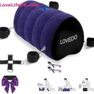 Inflatable BDSM Position Pillow with Restraint Kit and Toy Mount