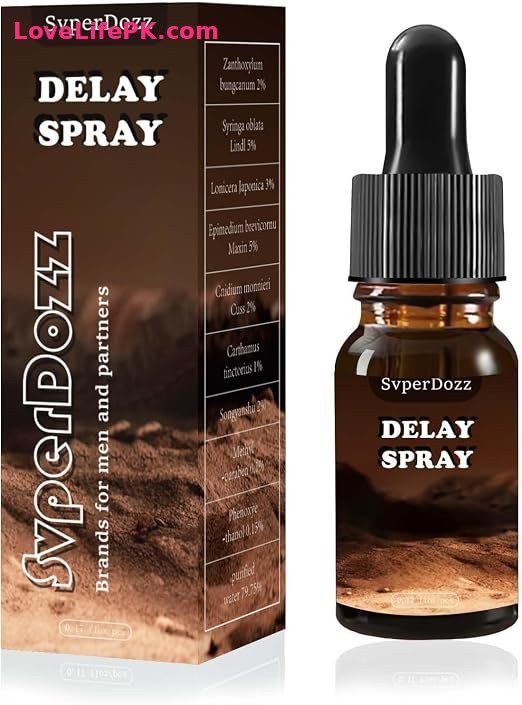 Men’s Delay Spray – Compact Bottle with 10-Minute Application Guidance