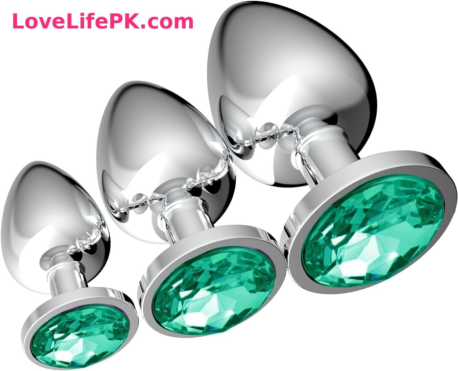 Metal Butt Plugs with Gems