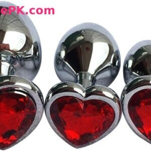 Metal Heart Butt Plug Set of 3
