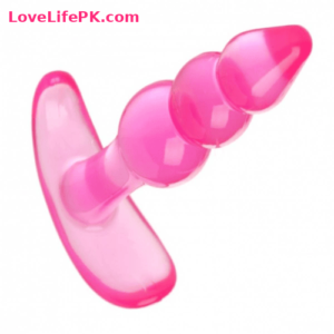 Pink Beaded Dildo