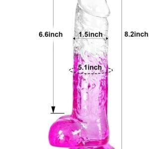 Pink Jelly Dildo 8 Inch