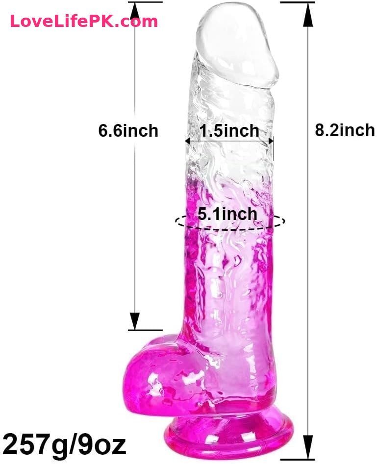 Pink Jelly Dildo 8 Inch