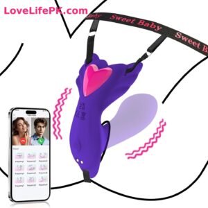 Purple App Strap-On Vibrator