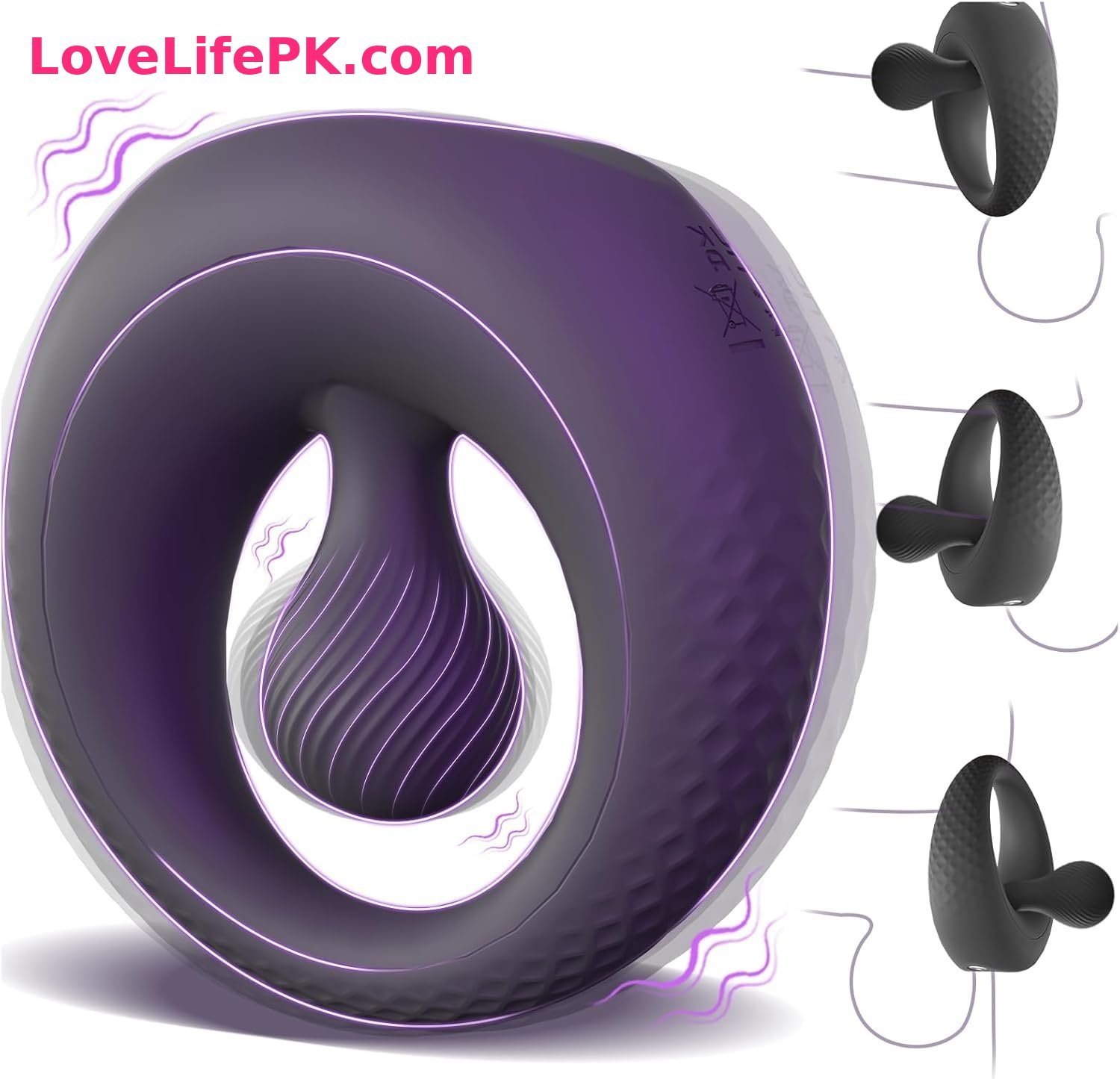 Purple Couples Vibrating Ring
