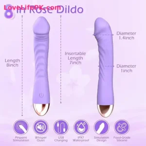 Realistic Silicone Vibrator with 10 Vibration Modes