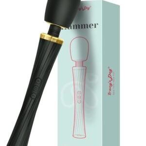 Rechargeable Wand Vibrator with Flexible Neck, 5 Vibration Patterns and IPX6 Waterproofing