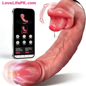 2026 Tongue Thrusting Dildo Vibrator with 10 Modes, Heating & App Control