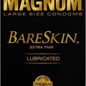Trojan Magnum Bareskin Large Size Condoms – 10 Count