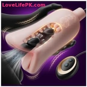 Ulovime Dual-Motor Male Masturbator with Vibrating Tongue, 10 Patterns and Wired Remote