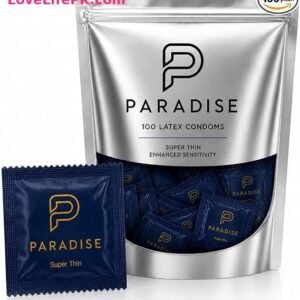 Ultra-Thin Vanilla Scented Latex Condoms with Silicone Lubricant – 100 Count