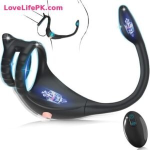 Vibrating Cock Ring & Butt Plug Combo – Dual Motors, 9 Vibration Modes & Remote Control