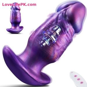 Vibrating XL Silicone Anal Plug with 8 Vibration Modes